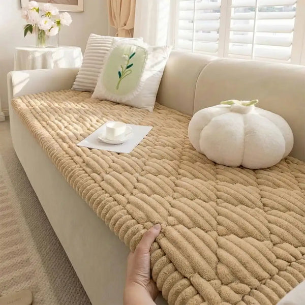 Housse de canapé lavable, protecteur de sofa amical pour les animaux, matelas pour animaux de compagnie Fluffy Fuzzy