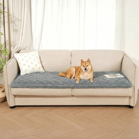 Housse de canapé lavable, protecteur de sofa amical pour les animaux, matelas pour animaux de compagnie Fluffy Fuzzy