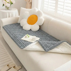 Housse de canapé lavable, protecteur de sofa amical pour les animaux, matelas pour animaux de compagnie Fluffy Fuzzy