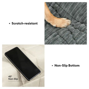 Housse de canapé lavable, protecteur de sofa amical pour les animaux, matelas pour animaux de compagnie Fluffy Fuzzy