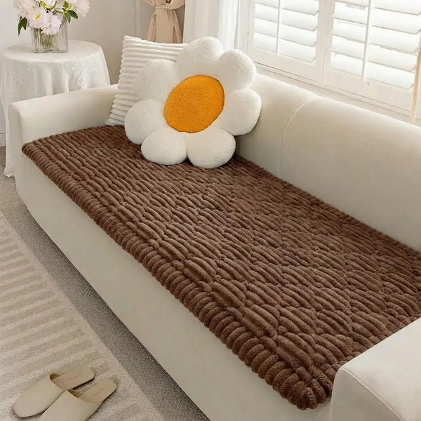 Housse de canapé lavable, protecteur de sofa amical pour les animaux, matelas pour animaux de compagnie Fluffy Fuzzy