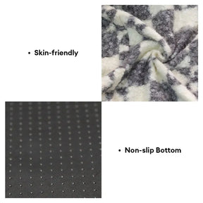 Lit pour chien en peluche thermique amovible et lavable à motif géométrique