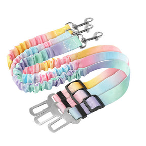 Ceinture de sécurité pour animaux avec amorti élastique dégradé