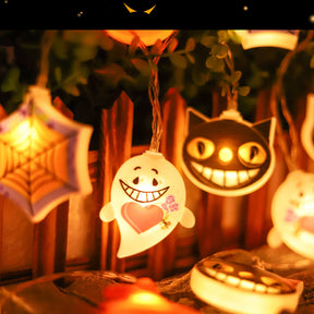 Lumière décorative LED guirlande fantôme citrouille d'Halloween