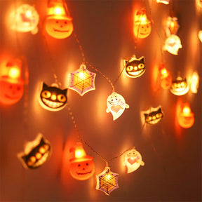 Lumière décorative LED guirlande fantôme citrouille d'Halloween