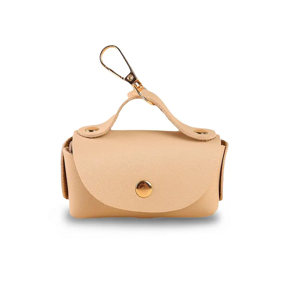 Distributeur de sacs à crottes pour chiens en simili cuir de style sac à main