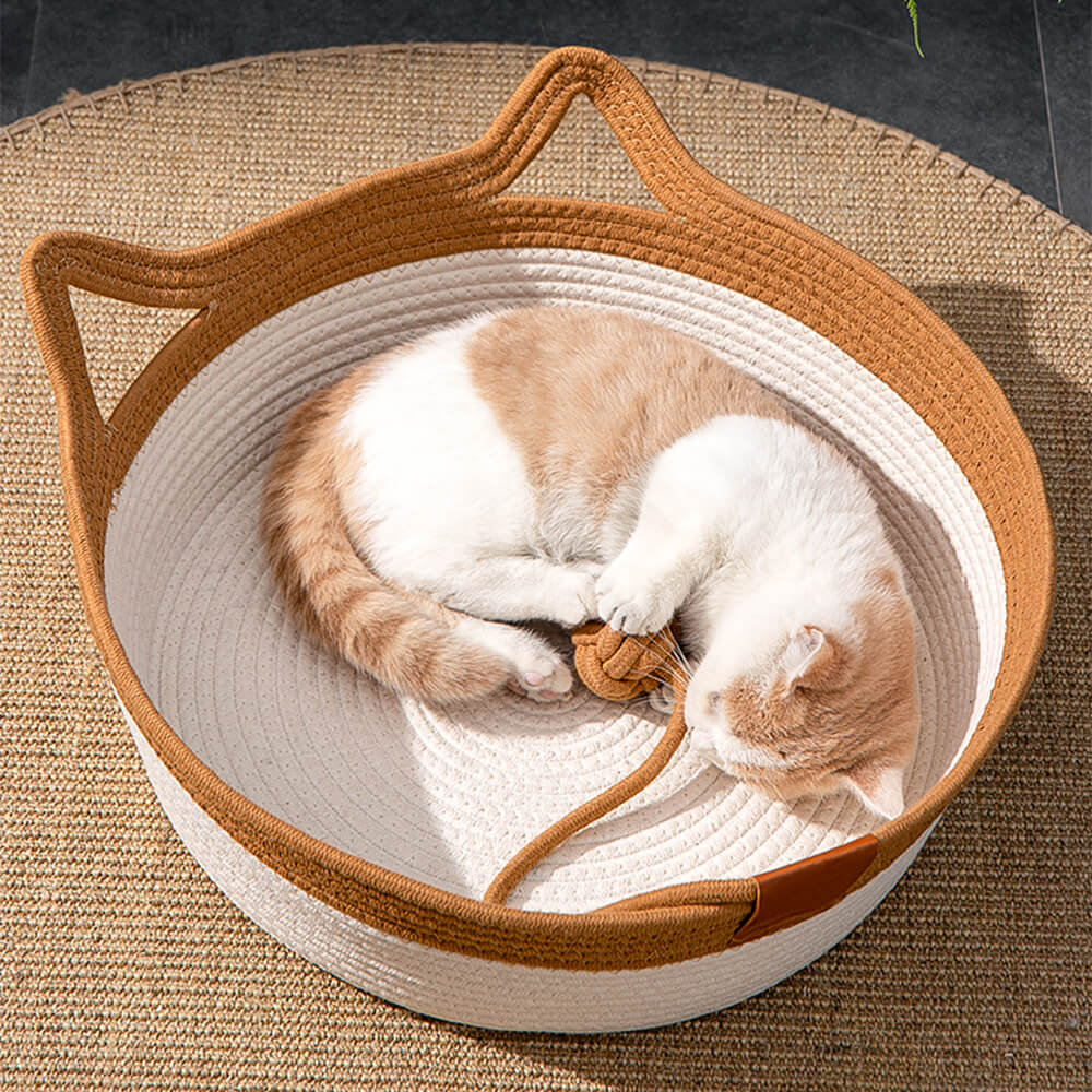 Nid pour chat tissé durable confortable polyvalent fait main