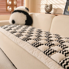Matelas pour animaux en peluche fait main avec housse de canapé confortable à carreaux