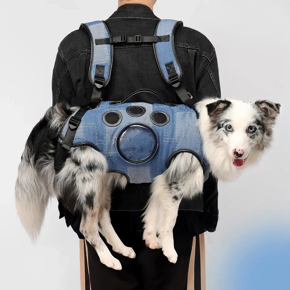 Sac à dos porte-chien mains libres pour les voyages et la randonnée – Sac multifonctionnel pour chiens de taille moyenne