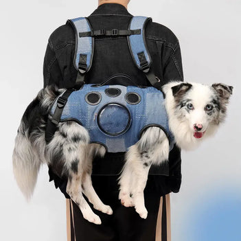 Sac à dos porte-chien mains libres pour les voyages et la randonnée – Sac multifonctionnel pour chiens de taille moyenne