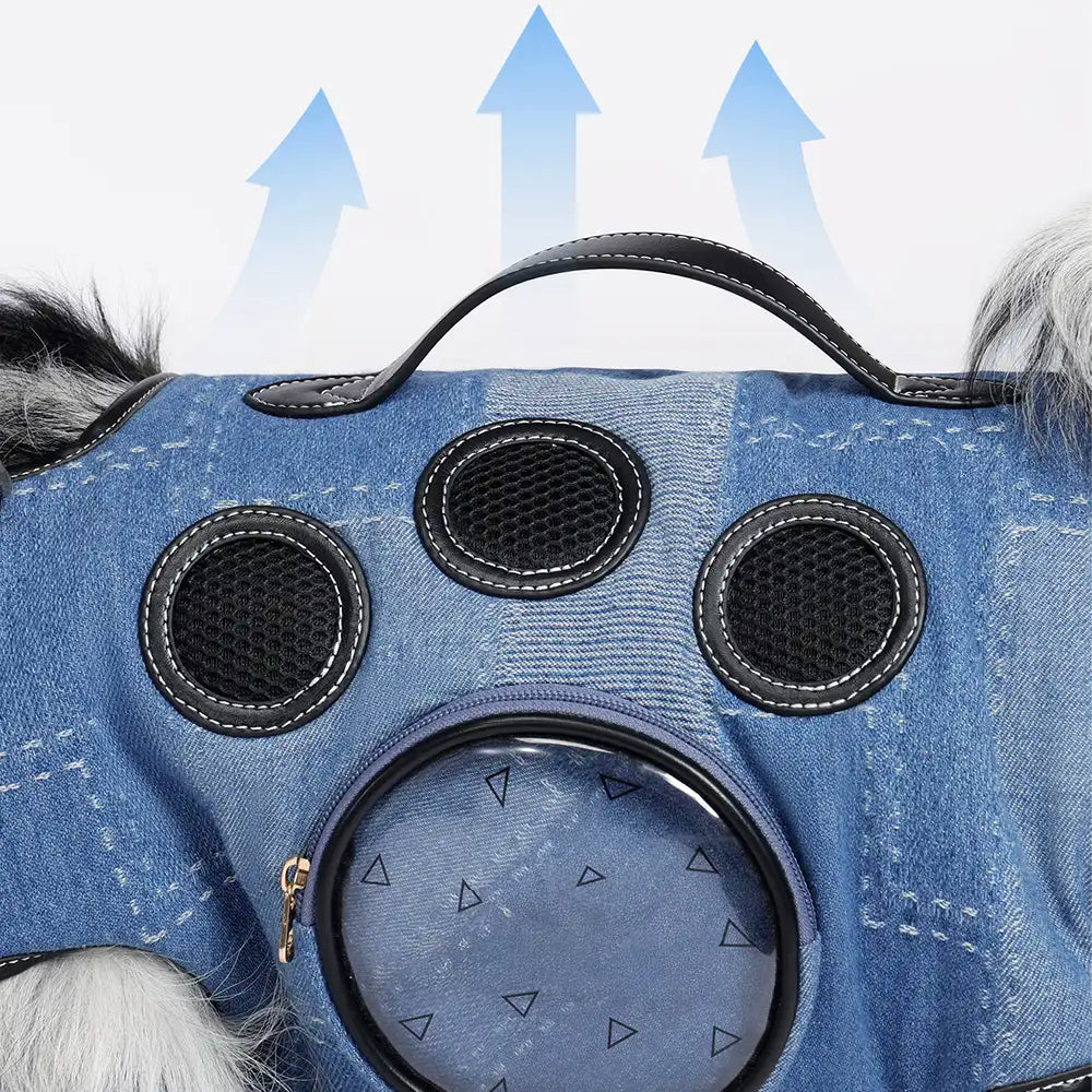 Sac à dos porte-chien mains libres pour les voyages et la randonnée – Sac multifonctionnel pour chiens de taille moyenne