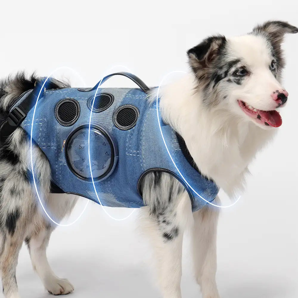 Sac à dos porte-chien mains libres pour les voyages et la randonnée – Sac multifonctionnel pour chiens de taille moyenne