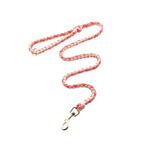 La laisse pour chien en nylon tissée à la main et de qualité supérieure pour chiens de taille moyenne et grande.