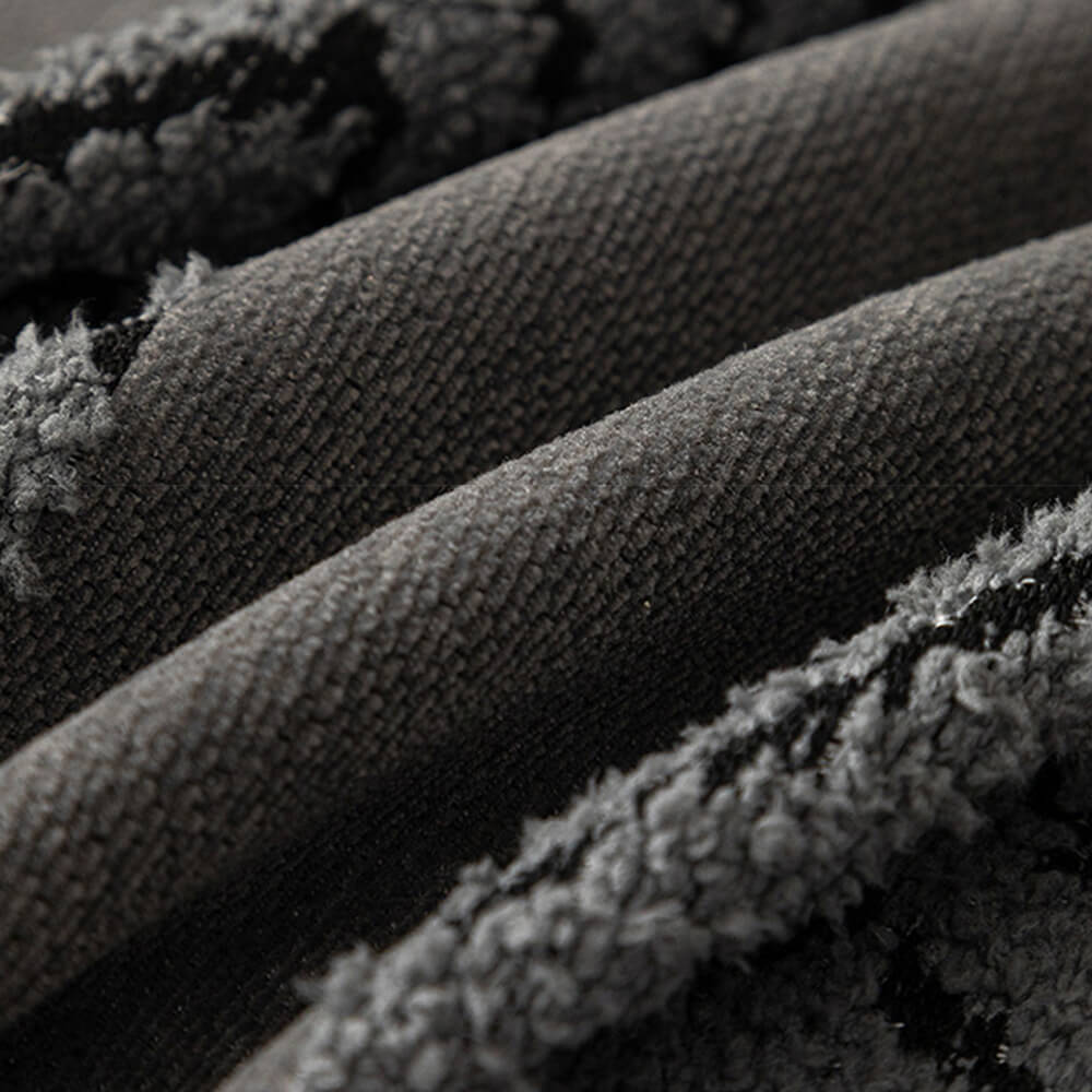 Housse de couchage en chenille chevrons durable avec coutures invisibles