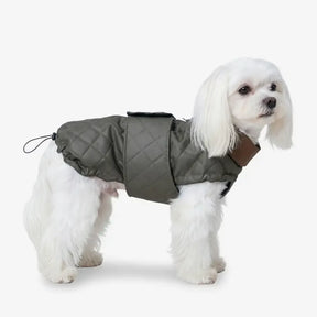Gilet pour chien matelassé à col montant - Manteau d'hiver chaud et tendance