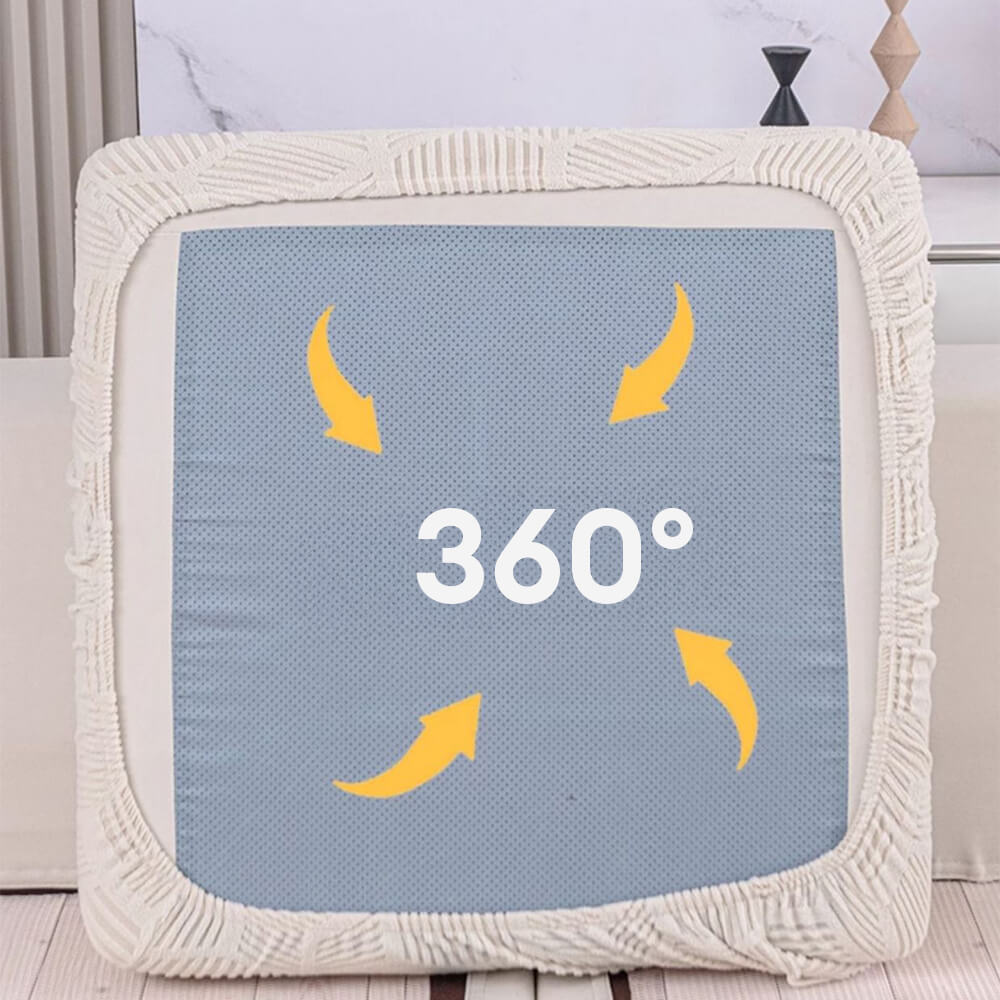 Housse de canapé extensible intégrale motif nid d’abeille déperlante