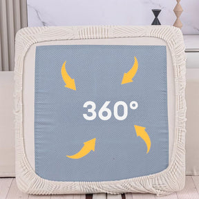 Housse de canapé extensible intégrale motif nid d’abeille déperlante