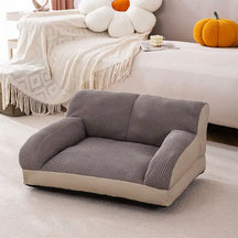 Grand lit sofa pour chien et chat respirant résistant aux griffures et lavable