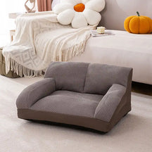 Grand lit sofa pour chien et chat respirant résistant aux griffures et lavable