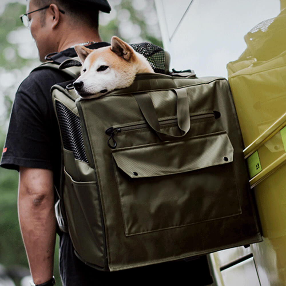 Transport Sac à Dos pour Animaux de Compagnie Grand Espace Maille Respirante Imperméable Voyage