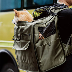 Transport Sac à Dos pour Animaux de Compagnie Grand Espace Maille Respirante Imperméable Voyage