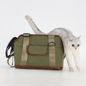 Sac de voyage imperméable multifonction léger pour animaux de compagnie couleur contrastée