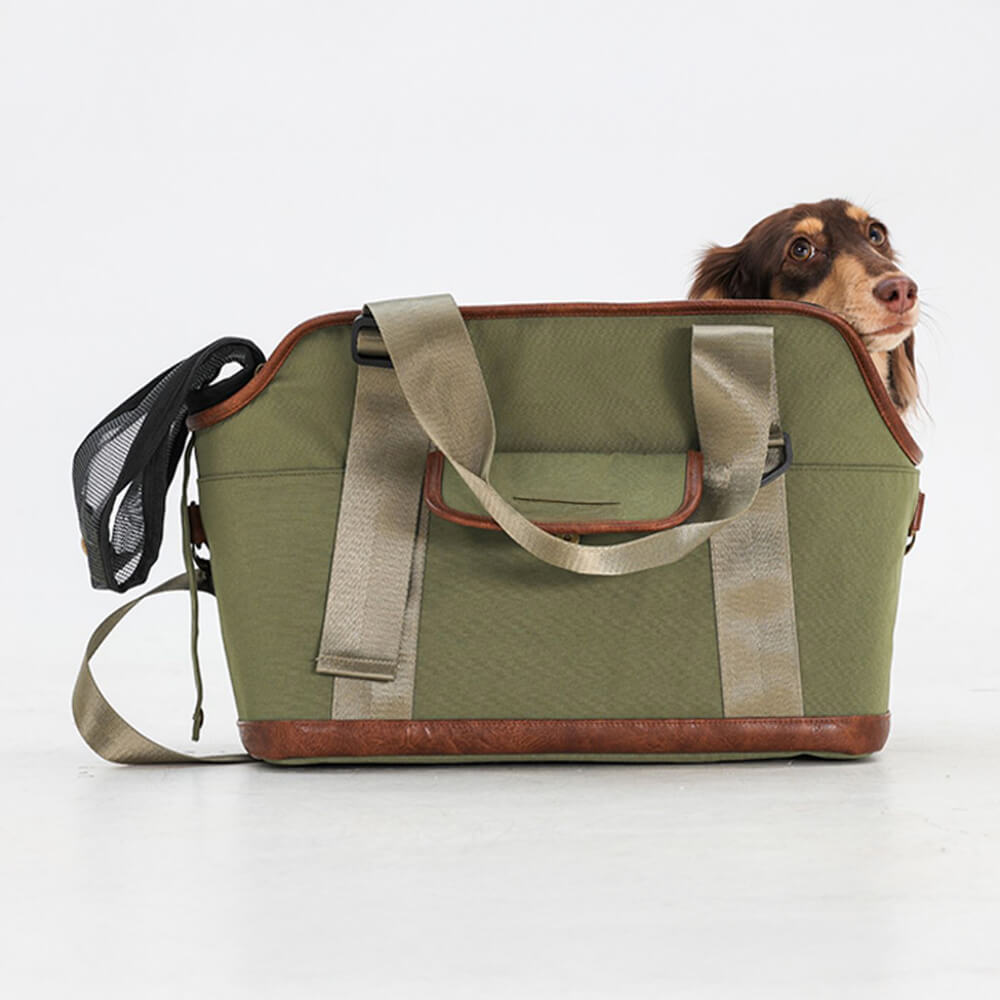 Sac de voyage imperméable multifonction léger pour animaux de compagnie couleur contrastée