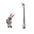Jouet pour Chien en Peluche Squeaky avec Long Cou Animal Jouet à Mâcher Interactif