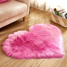 Tapis en peluche cœur pour la Saint-Valentin confortable et romantique