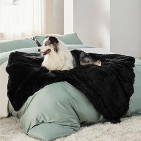 Couverture luxueuse en peluche imperméable et chaude pour chien