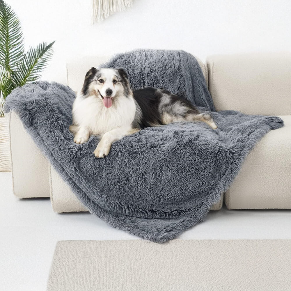 Couverture luxueuse en peluche imperméable et chaude pour chien