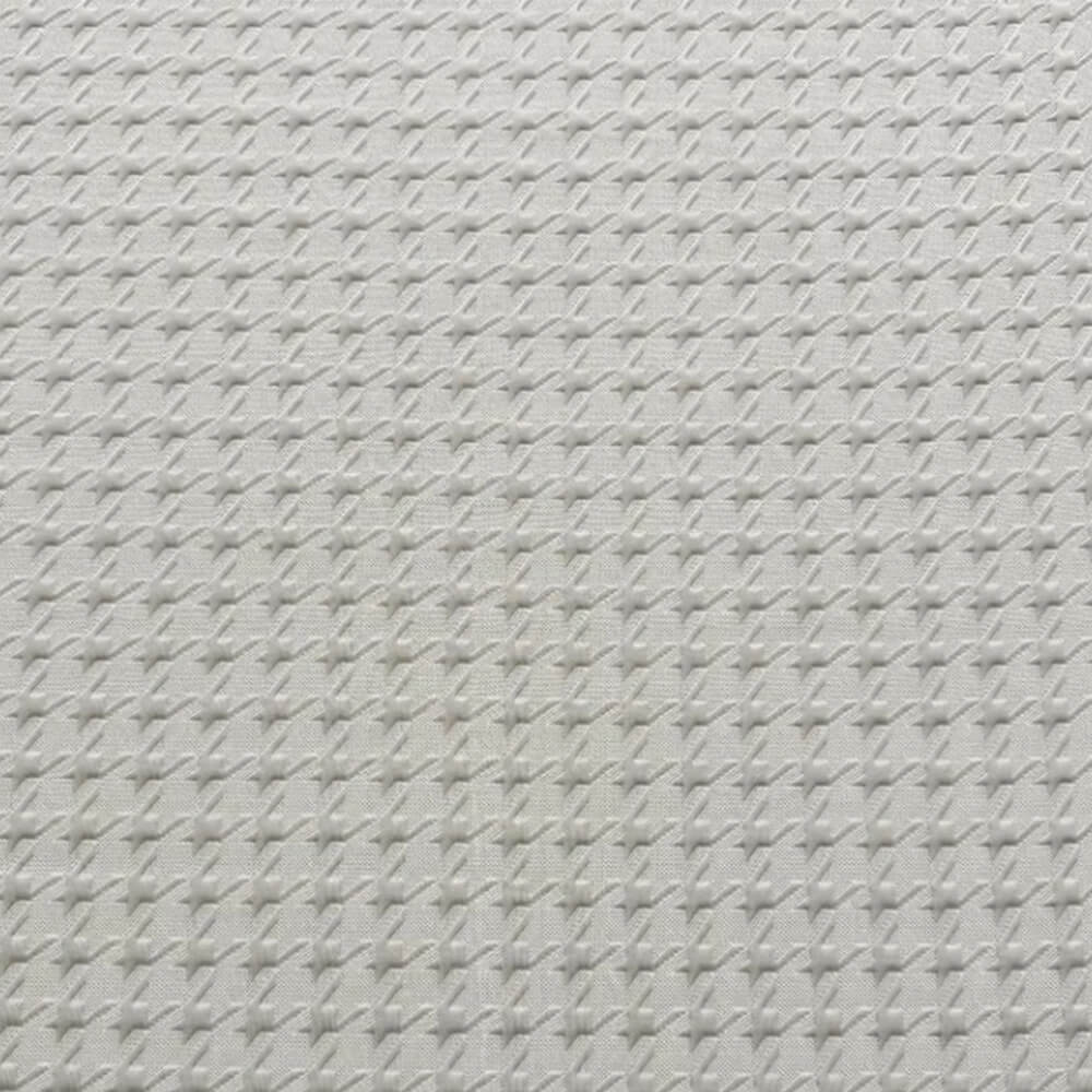 Drap fitted en soie glacée respirante à motif pied de poule de luxe