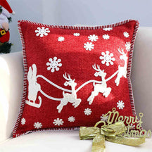 Coussin décoratif pour canapé lombaire pour la maison motif joyeux Noël