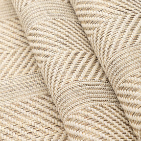 Housse de canapé tout temps en lin synthétique respirant tissage en chevrons minimaliste