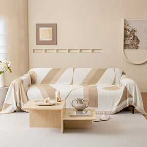 Housse de canapé universelle en chenille d’art moderne pour toutes les saisons
