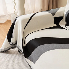 Housse de canapé universelle en chenille d’art moderne pour toutes les saisons
