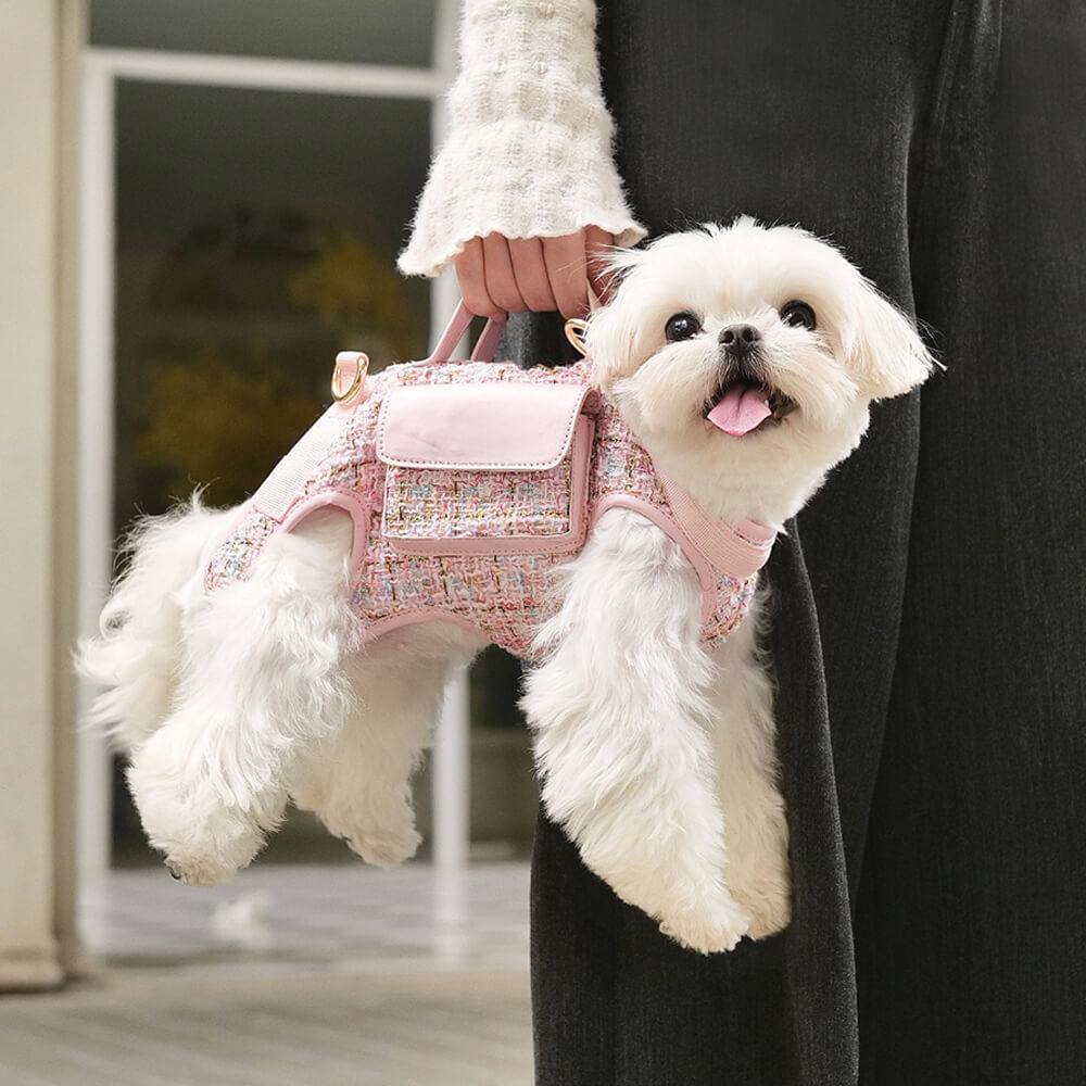 Harnais sac à dos pour chien avec gilet de transport multifonction pour petit chien