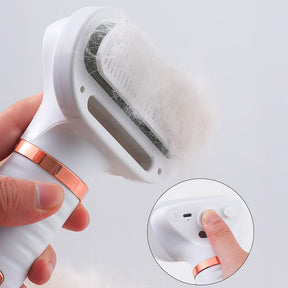 Brosse de démêlage multifonctionnelle pour animaux avec fonction sèche-cheveux à vapeur