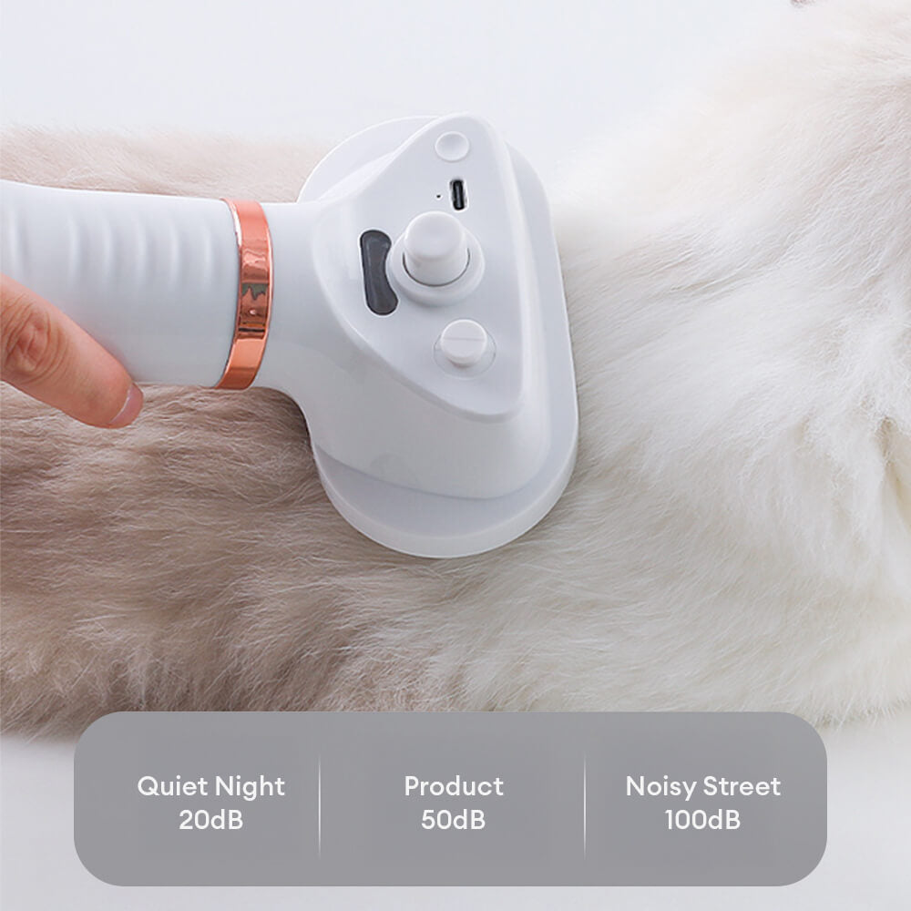 Brosse de démêlage multifonctionnelle pour animaux avec fonction sèche-cheveux à vapeur