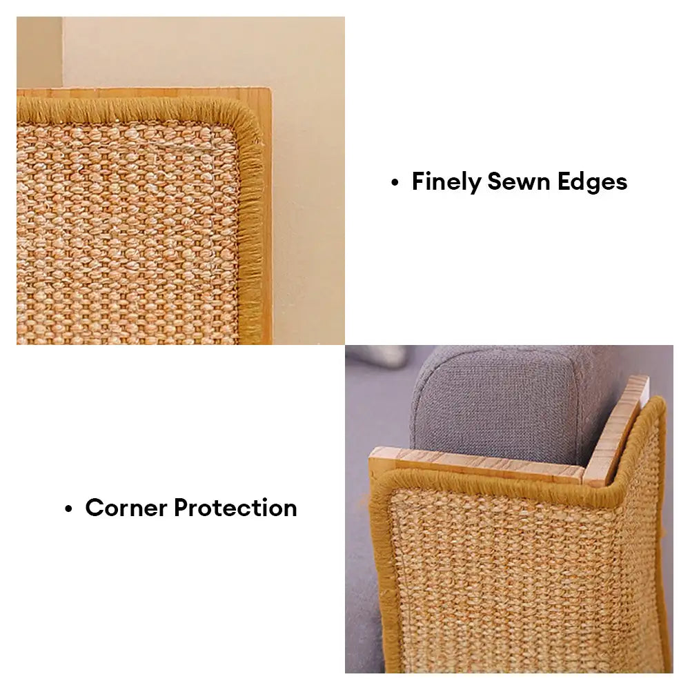 Canapé multifonctionnel et protection des coins muraux, planche à gratter en sisal pour chat.