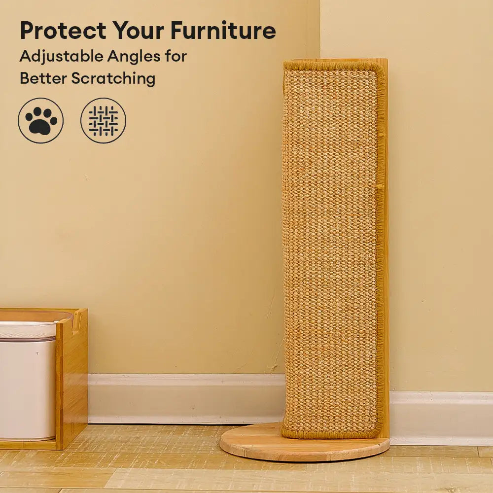 Canapé multifonctionnel et protection des coins muraux, planche à gratter en sisal pour chat.