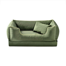 Lit pour chien style nordique imperméable anti-rayures lavable avec coussin