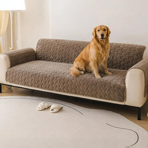 Housse de canapé en peluche courte et confortable, douce pour la peau, protection de meubles - Puzzle