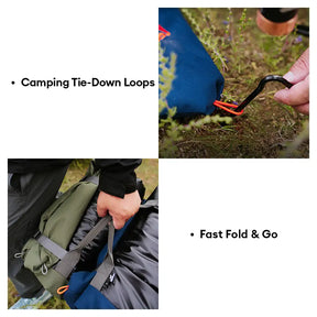 Litière portable pour chien imperméable et résistante à l'humidité pour camping en plein air.