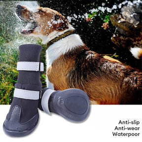 Bottes réfléchissantes imperméables chaudes et durables pour chien