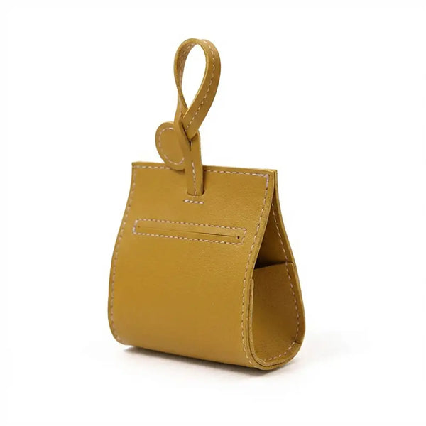 Distributeur de sacs à crottes pour chien en cuir PU