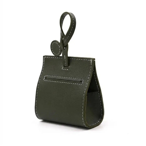 Distributeur de sacs à crottes pour chien en cuir PU