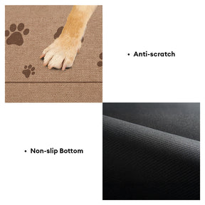Tapis de nourrissage pour animaux antidérapant et absorbant motif pattes et os pour chien et chat