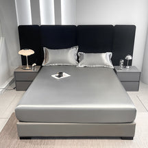 Housse de matelas imperméable en satin ajustée résistante aux poils pour animaux de compagnie