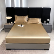 Housse de matelas imperméable en satin ajustée résistante aux poils pour animaux de compagnie
